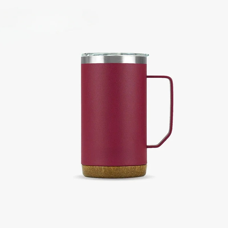 TS-8836/TS-8837 Double-Layer Stainless Steel Table Coffee Cup with Handle Vacuum Flasks & Thermoses Category