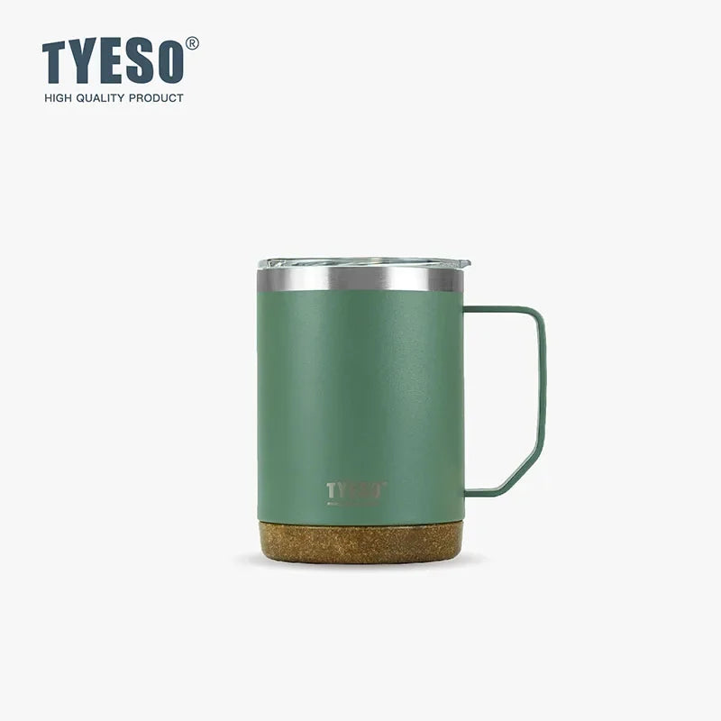 TYESO TS-8836/TS-8837 Double-Layer Stainless Steel Table Coffee Cup with Handle Vacuum Flasks & Thermoses Category