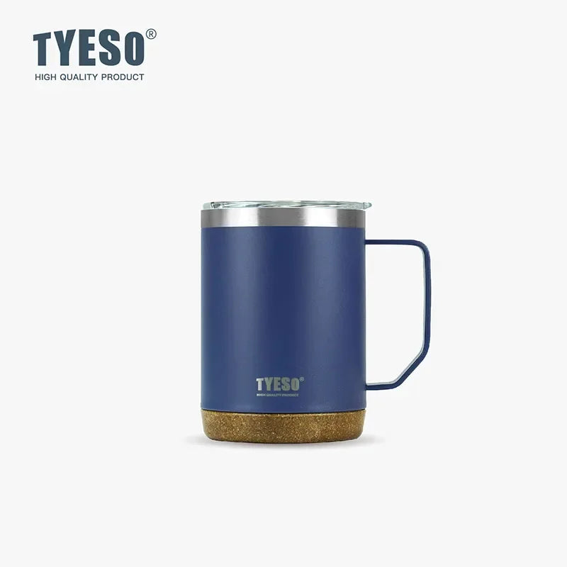 TYESO TS-8836/TS-8837 Double-Layer Stainless Steel Table Coffee Cup with Handle Vacuum Flasks & Thermoses Category
