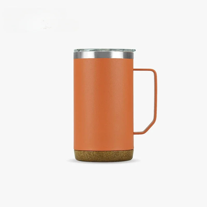 TS-8836/TS-8837 Double-Layer Stainless Steel Table Coffee Cup with Handle Vacuum Flasks & Thermoses Category