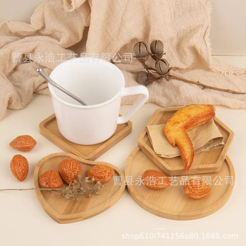 Teacup Mat Bamboo Cup Mat Placemat Flowerpot Cross-Border Rectangular Shaped More SizesDIYSucculent Pad Coffee Cup Mat