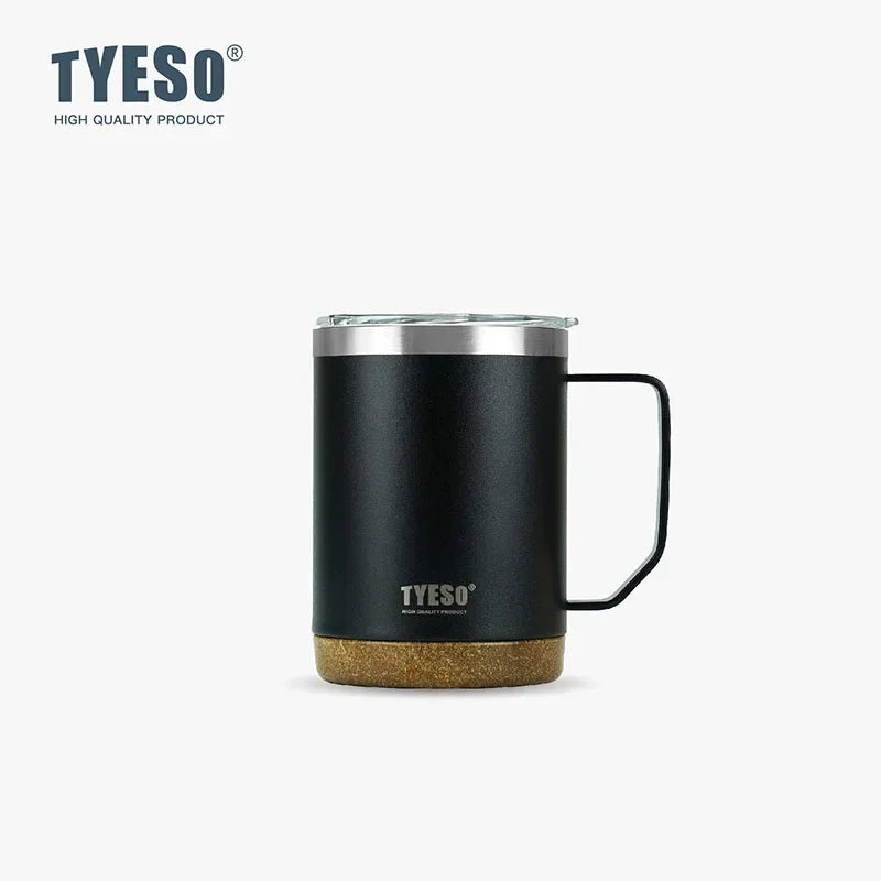 TYESO TS-8836/TS-8837 Double-Layer Stainless Steel Table Coffee Cup with Handle Vacuum Flasks & Thermoses Category