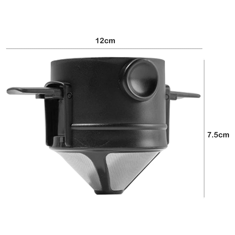 Pour Over Coffee Maker Home Coffee Filter Stainless Steel Coffee Dripper Easy To Clean for Travel Camping for Drip Coffee & Tea