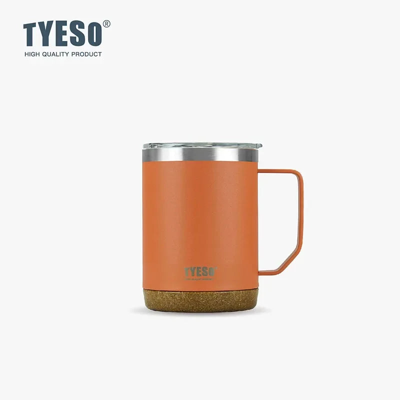 TYESO TS-8836/TS-8837 Double-Layer Stainless Steel Table Coffee Cup with Handle Vacuum Flasks & Thermoses Category