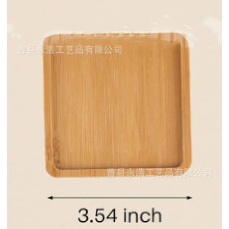 Teacup Mat Bamboo Cup Mat Placemat Flowerpot Cross-Border Rectangular Shaped More SizesDIYSucculent Pad Coffee Cup Mat