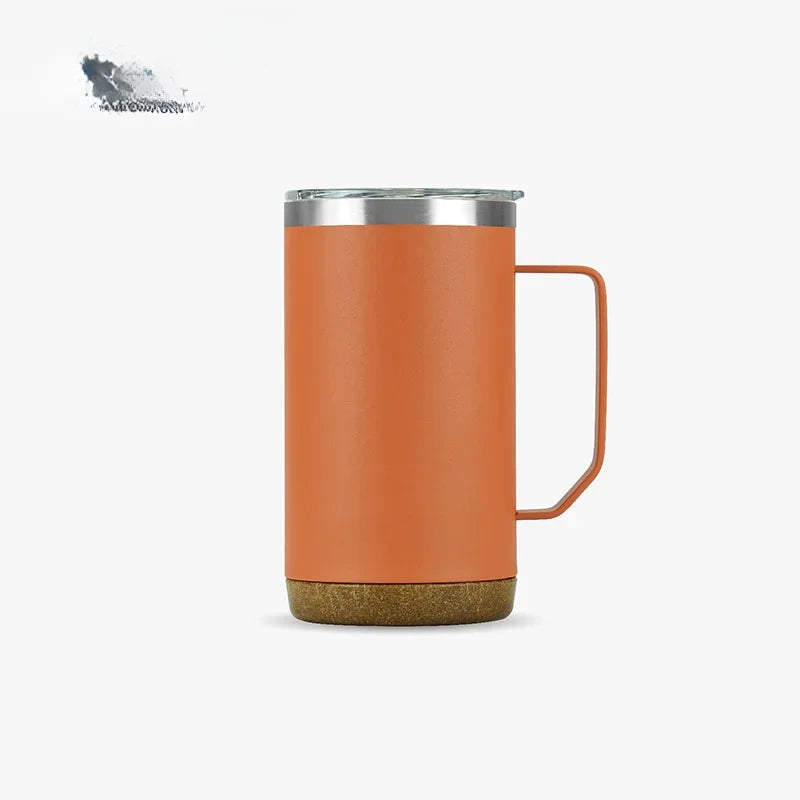 TYESO TS-8836/TS-8837 Double-Layer Stainless Steel Table Coffee Cup with Handle Vacuum Flasks & Thermoses Category