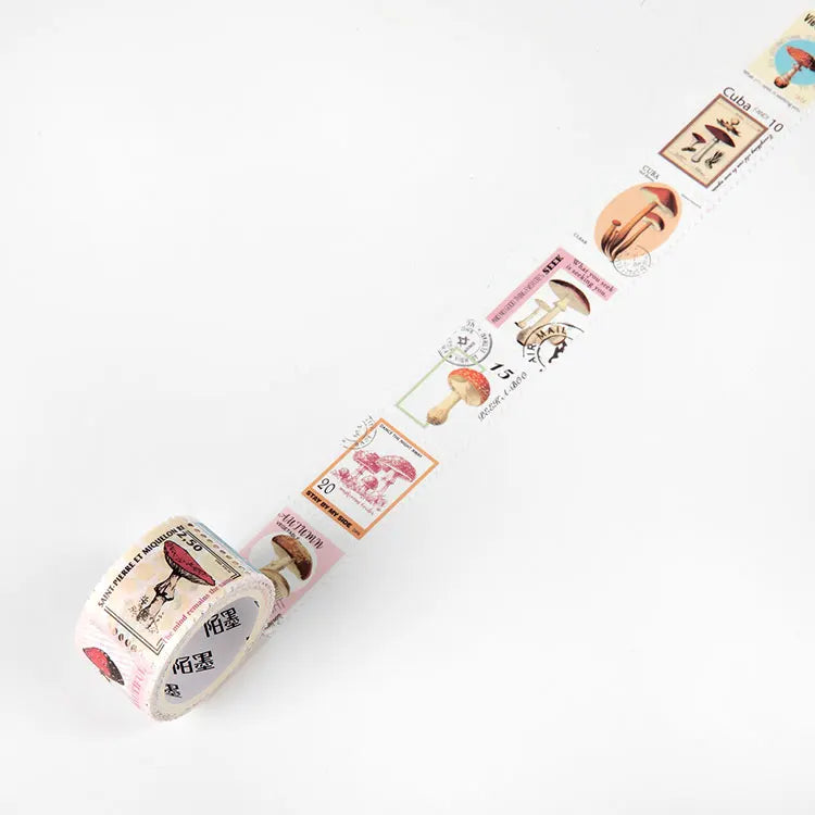 Vintage Post Office Series Washi Tape Retro stamps Coffee Decorative Adhesive Tape DIY Scrapbooking Sticker Label
