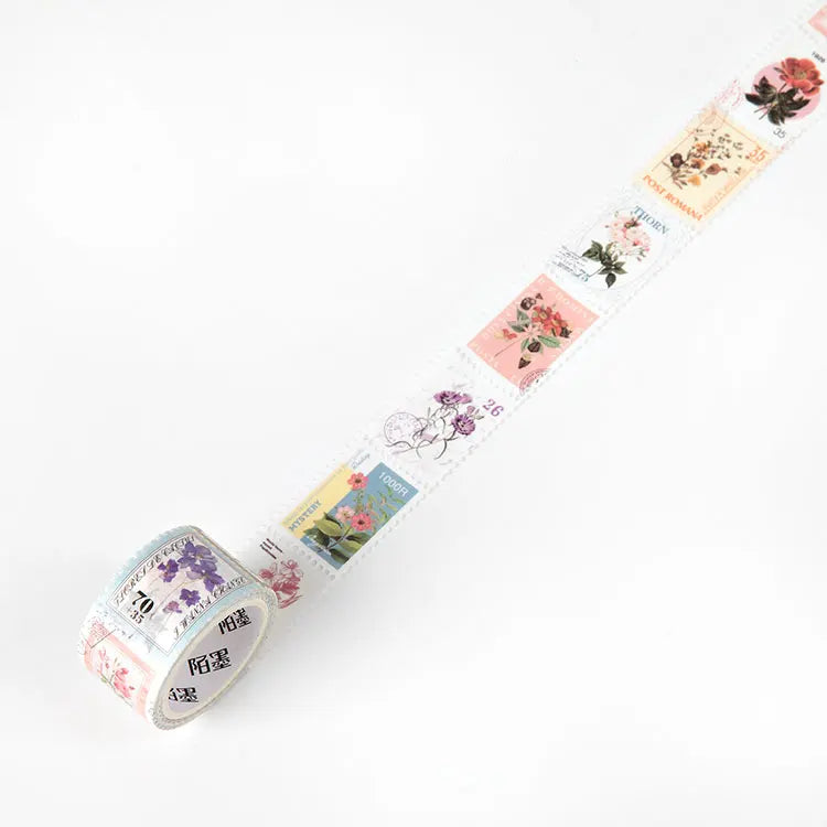 Vintage Post Office Series Washi Tape Retro stamps Coffee Decorative Adhesive Tape DIY Scrapbooking Sticker Label