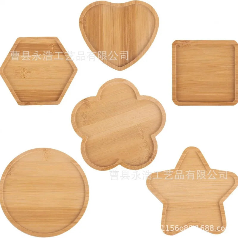 Teacup Mat Bamboo Cup Mat Placemat Flowerpot Cross-Border Rectangular Shaped More SizesDIYSucculent Pad Coffee Cup Mat