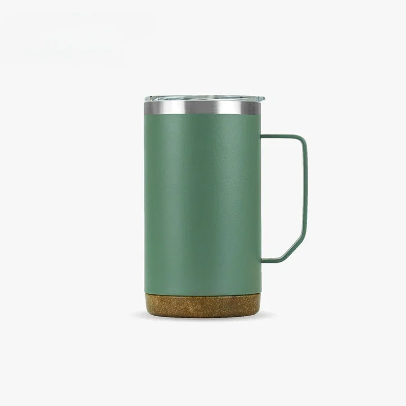 TYESO TS-8836/TS-8837 Double-Layer Stainless Steel Table Coffee Cup with Handle Vacuum Flasks & Thermoses Category