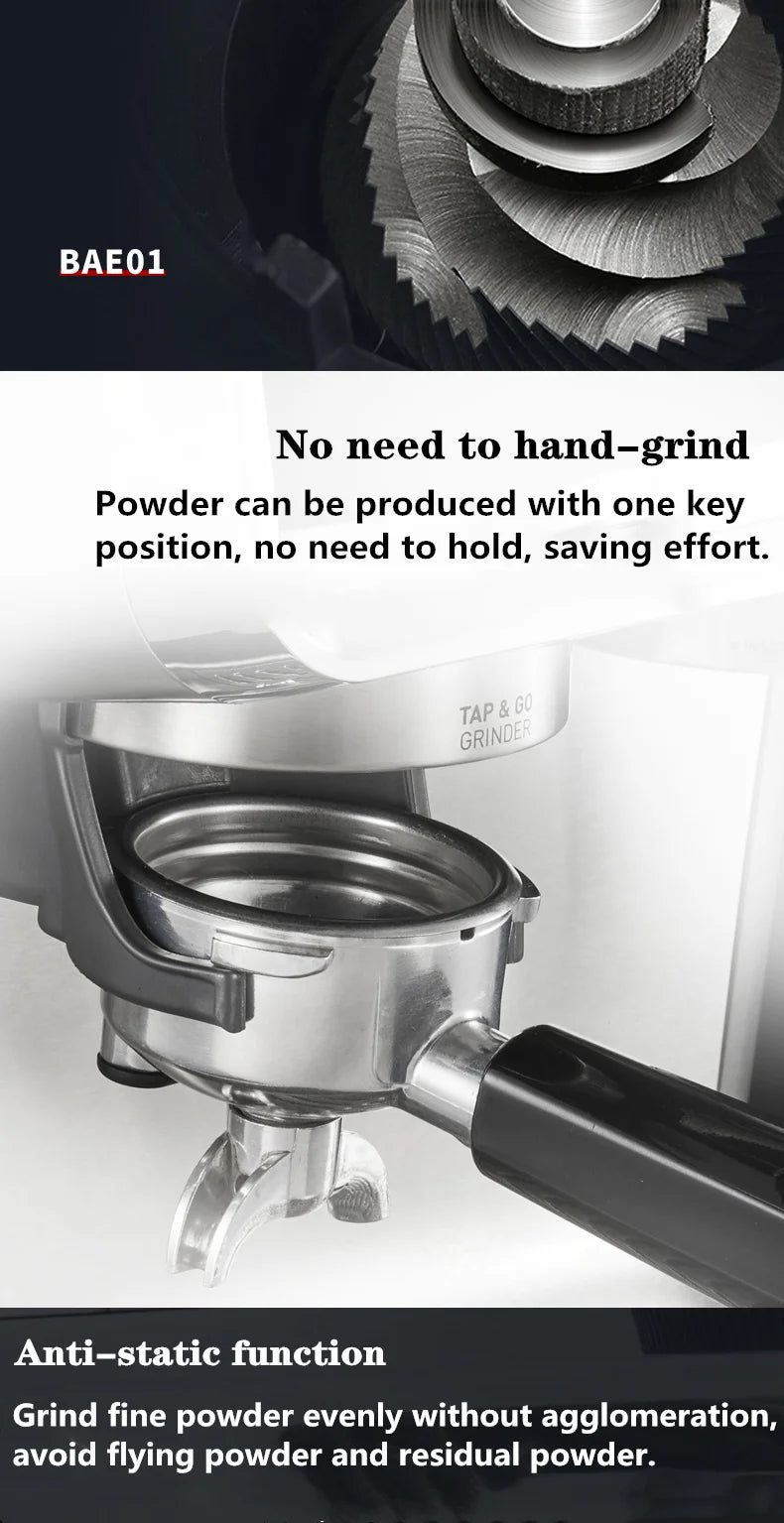 Original New Italian Barsetto Commercial Electric Coffee Maker Portable Semi Automatic Mini Espresso Coffee Machine With Grinder