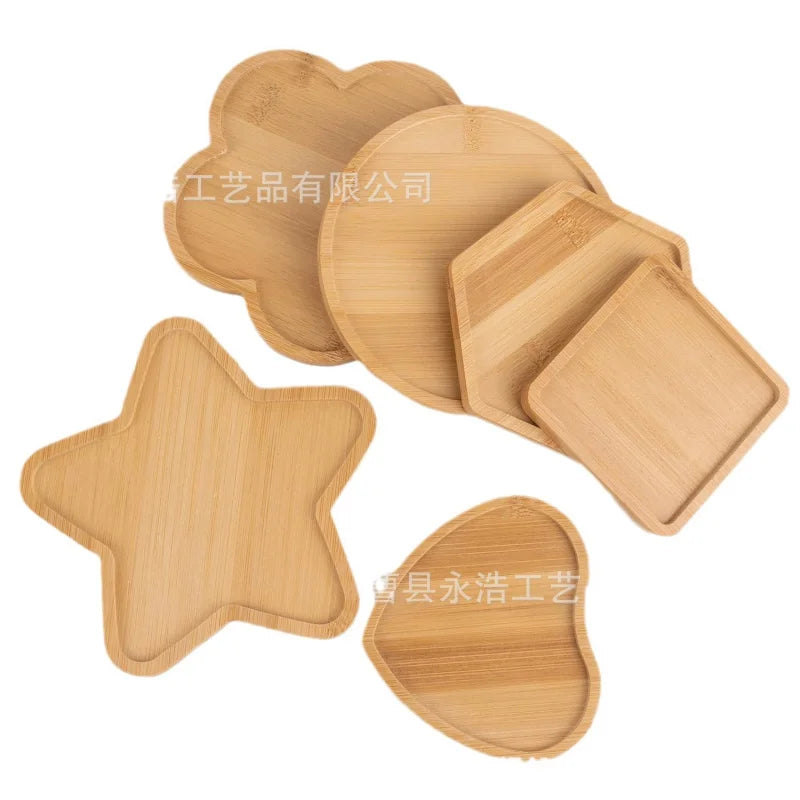 Teacup Mat Bamboo Cup Mat Placemat Flowerpot Cross-Border Rectangular Shaped More SizesDIYSucculent Pad Coffee Cup Mat
