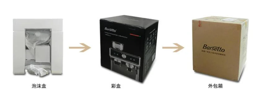 Original New Italian Barsetto Commercial Electric Coffee Maker Portable Semi Automatic Mini Espresso Coffee Machine With Grinder
