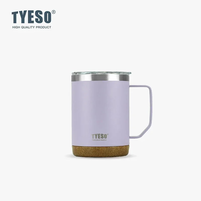 TYESO TS-8836/TS-8837 Double-Layer Stainless Steel Table Coffee Cup with Handle Vacuum Flasks & Thermoses Category