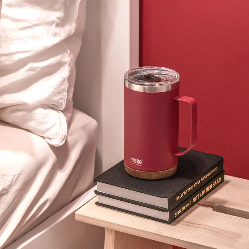 TS-8836/TS-8837 Double-Layer Stainless Steel Table Coffee Cup with Handle Vacuum Flasks & Thermoses Category