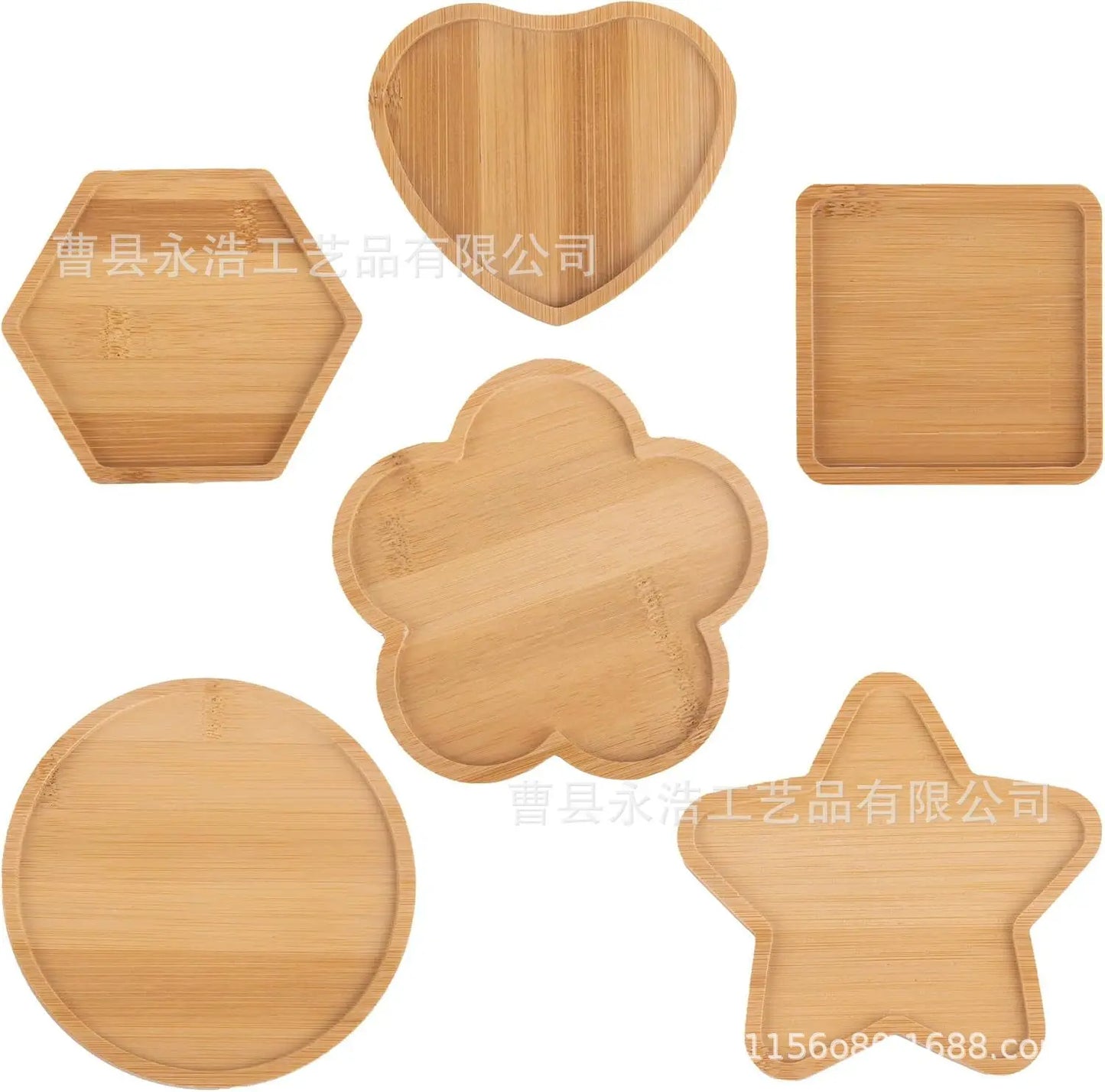 Teacup Mat Bamboo Cup Mat Placemat Flowerpot Cross-Border Rectangular Shaped More SizesDIYSucculent Pad Coffee Cup Mat