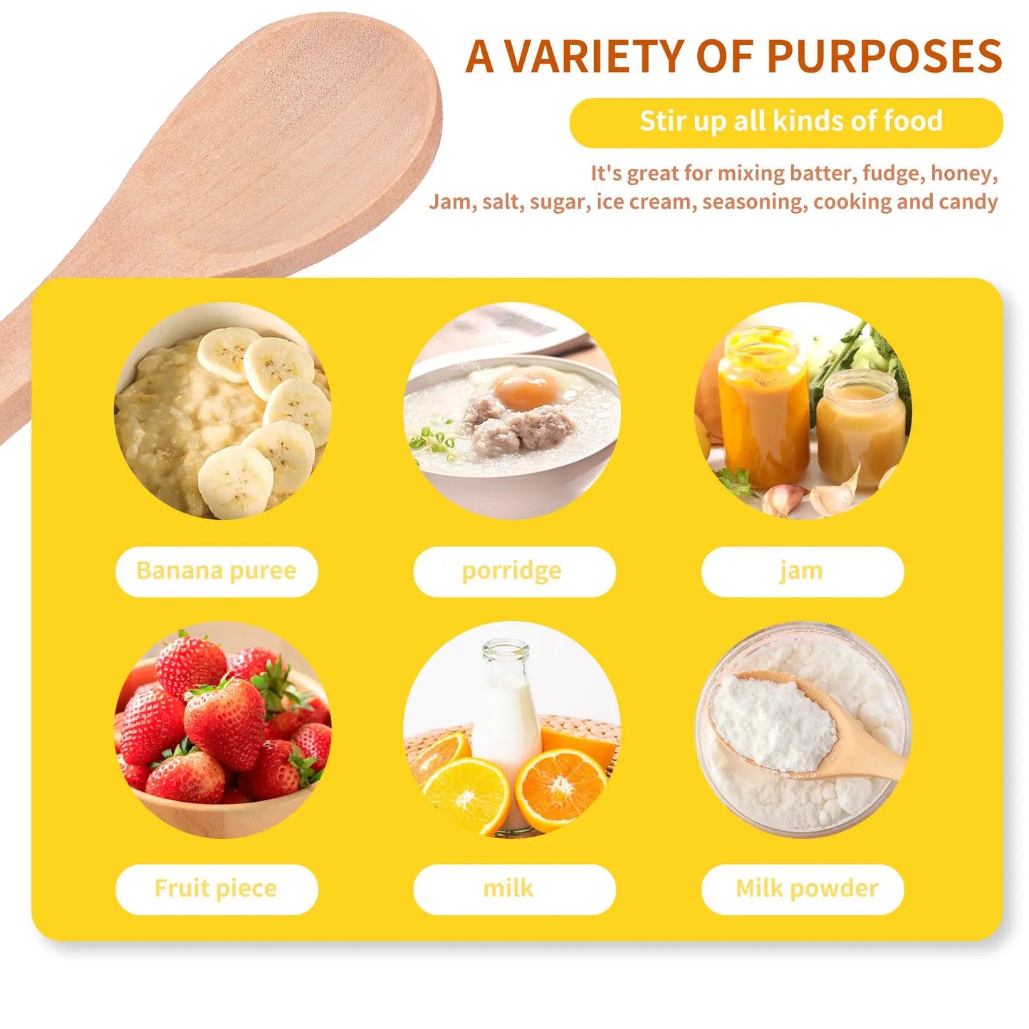 Small Wooden Spoons Mini Tasting Spoons Condiments Salt Spoons for Kitchen Cooking Seasoning Oil Coffee Tea Sugar 30Pcs