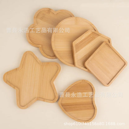Teacup Mat Bamboo Cup Mat Placemat Flowerpot Cross-Border Rectangular Shaped More SizesDIYSucculent Pad Coffee Cup Mat