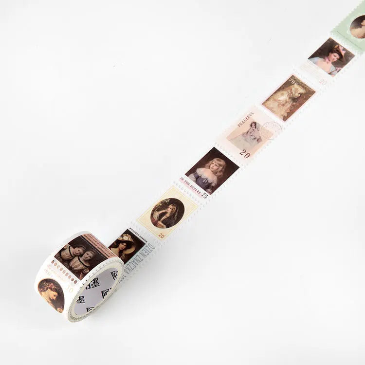 Vintage Post Office Series Washi Tape Retro stamps Coffee Decorative Adhesive Tape DIY Scrapbooking Sticker Label