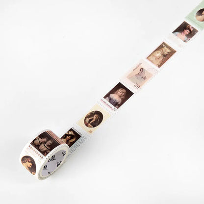 Vintage Post Office Series Washi Tape Retro stamps Coffee Decorative Adhesive Tape DIY Scrapbooking Sticker Label