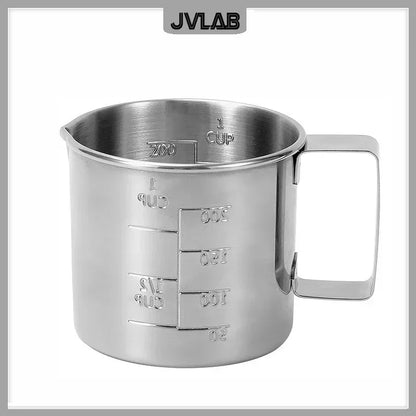 Stainless Steel Measuring Cup 200 mL Milk Tea Coffee Liquid Measuring Cup With Scale Food Grade 304 SUS Never Rust 200 cc