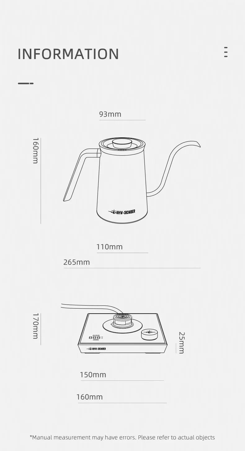 MHW-3BOMBER Gooseneck Kettle | Coffee & Dreams Australia